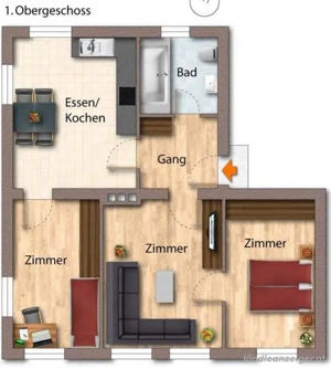 3 Zimmerwohnung 61,5m  Dornbirn Schoren Bild 4