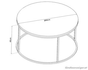 Rauchglastisch - Couchtisch Bild 2