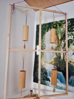 Koshi Klangspiel Erde, Feuer, Wasser, Luft - auch im Set erhältlich 150 Euro - Holz Windspiel Bild 2