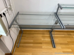 4 Stück Glasschreibtische einzeln oder gesamt Bild 5