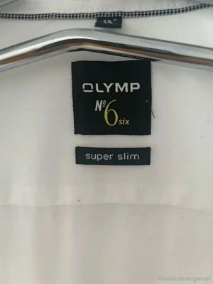 Herrenhemd Olymp 38 slim fit weiss Bild 2