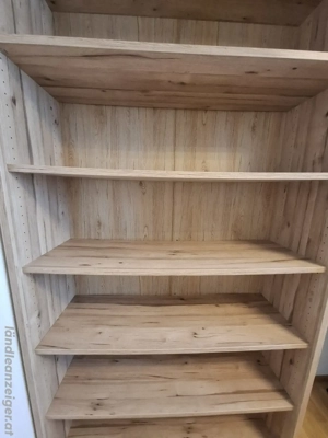 Großes Holzregal in Holzoptik 219 x 120 cm Bücherregal Standregal Bild 4