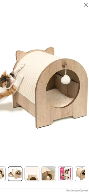 Katzenhaus mit Kratzfläche Bild 2