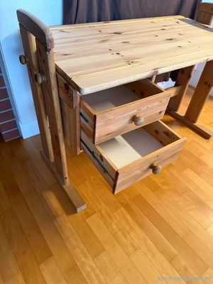 Schreibtisch Kinder Holz Bild 3