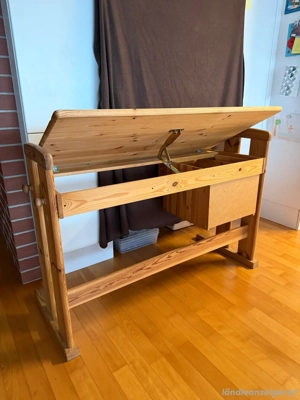 Schreibtisch Kinder Holz Bild 5