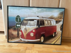 Poster gerahmt VW Bus T1