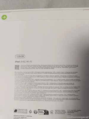 Apple iPad 2025 128 GB WiFi Blau Bild 3