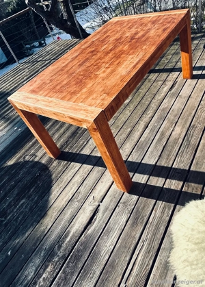 Massiver Holztisch   160 90 cm   gepflegt Bild 2