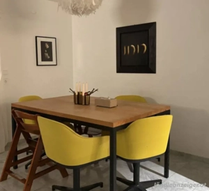 6x Vitra Softshell Chair, Vierstern, limette curry - Neubezug nötig