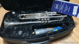 Vincent Bach VBS-1 Trompete   B-Stimmung   versilbert   Top Zustand Bild 5
