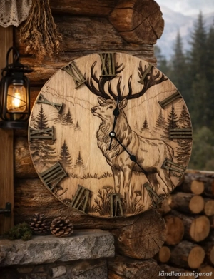 Handgemachte Rustikale HolzwandUhren Bild 4