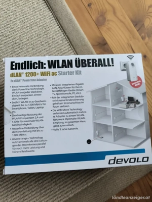 Devolo Wlan dLAN Powerline Adapter Steckdose Bild 3