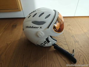 Skihelm Slokker Raider Pro mit Visier Größe 60-62 Bild 2