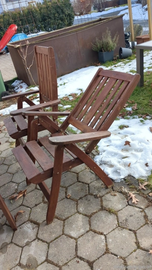 Gartenmöbel Massivholz Bild 2