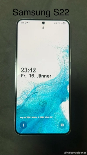 Samsung Galaxy S22 weiß,128GB  Wie Neu. Frei Alle sim Karte. USB Kabel. Hülle  Panzerfolie Bild 2