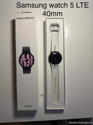 Samsung watch 5 LTE 40MM   Wie Neu. Frei Alle sim Karte. E-Sim USB Kabel. Hülle  Panzerfolie   180 