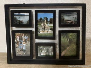 Moderner Fotorahmen für 6 Bilder - Schwarz - 45   35 cm