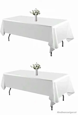 Weisse Tischdecken