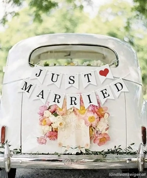 Just married Girlande