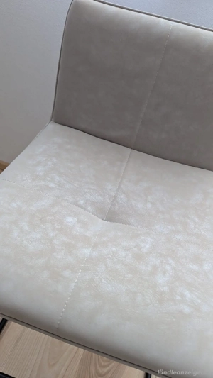 Barhocker 2 Stück beige  Bild 4
