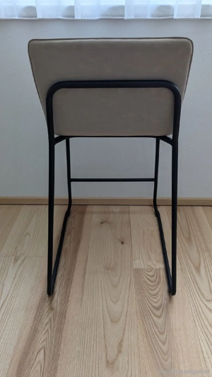 Barhocker 2 Stück beige  Bild 2