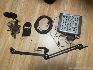 Professionelles Tonstudio-Set   R DE Mikrofon + Soundcraft Mischpult   komplett & gepflegt Bild 4