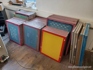 Siebdruckschablonen, Siebdruckrahmen, 66 Stück