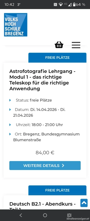 Kurs Astrofotografie und Ausrüstung  Bild 2