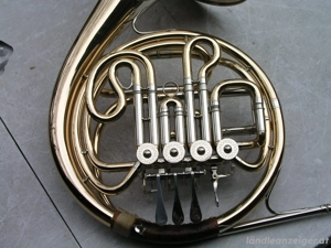 Waldhorn Doppelhorn Ed. Kruspe Erfurt mit 4 Ventilen Bild 2