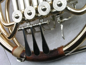 Waldhorn Doppelhorn Ed. Kruspe Erfurt mit 4 Ventilen Bild 3