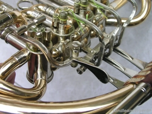 Waldhorn Doppelhorn Ed. Kruspe Erfurt mit 4 Ventilen Bild 4