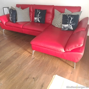 Verkaufe Leder Couch  Bild 3