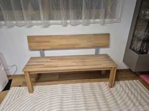 Sitzbank Echtholz aus Kernbuche Bild 2