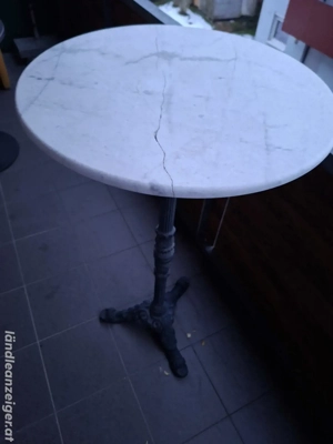Stehtisch mit Marmorplatte Bild 2