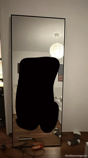 Spiegel schwarz 2mx80cm 