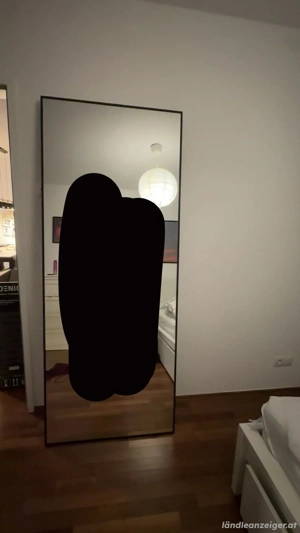 Spiegel schwarz 2mx80cm 