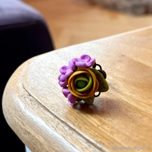 Polymer Clay Messingring Bild 4