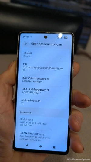 Google Pixel 7 128GB snow weiss Bild 6