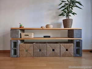 Industrial Sideboard Unikat - Beton & Holz (versiegelt)
