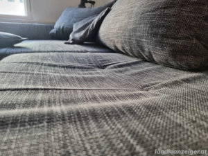 Eckcouch Grau mit Schlaffunktion & Bettkasten - für Bastler Bild 5