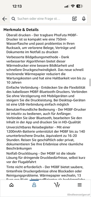 Thermodrucker NP vor einem Jahr und zwei Monaten 130eur Bild 2