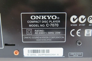 Onkyo C-7070 Highend CD-Spieler Bild 10