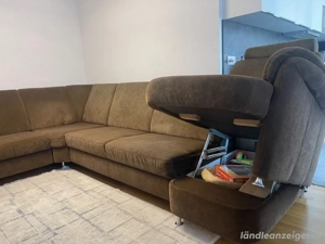 Wohnlandschaft (Sofa) mit Schlaffunktion & Stauraum Bild 5