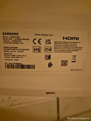 SAMSUNG Odyssey G9 curved Monitor 49  neuwertig Bild 2