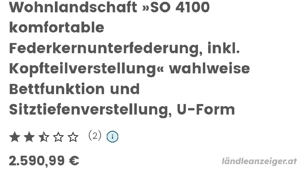 Wohnlandschaft mit Bettfunktion Bild 3