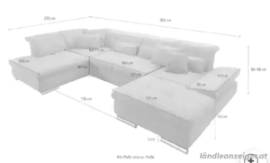 Wohnlandschaft mit Bettfunktion Bild 2