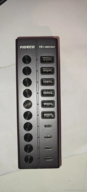 FIDECO USB-Hub aktiv (10-Port, USB 3.2 Gen 2, 10 Gbit s), sehr guter Zustand