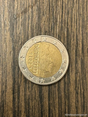 2 Euro Umlaufmünze Luxemburg 2016