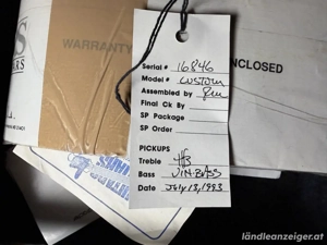 PRS Custom USA 1993   Vintage   Birds   Original Case   Sammlerstück Bild 3
