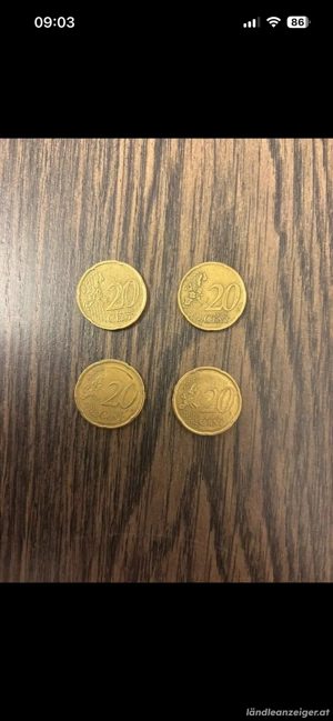 20 Cent Umlaufmünzen, 4 Stück Bild 2
